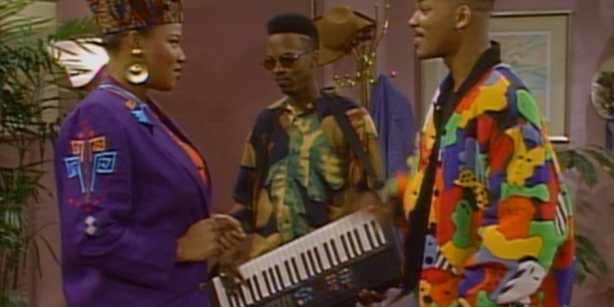 Queen Latifah is mean but has a cool hat (S01E25: 