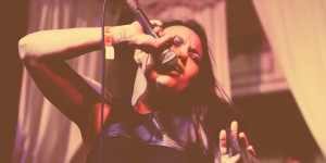 Tanya Tagaq at Swandive. (Photo by: Ellie Pritts, AUX TV)
