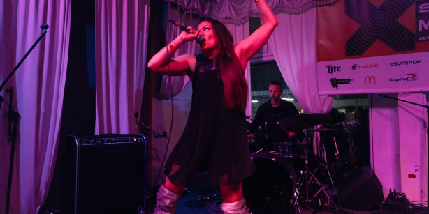 Tanya Tagaq at Swandive. (Photo by: Ellie Pritts, AUX TV)