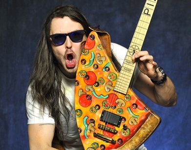 The pizza guitar