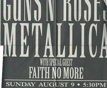 Guns N' Roses and Metallica - 1992